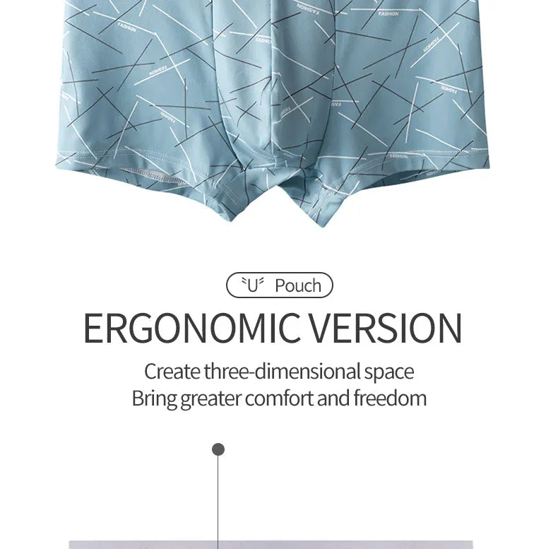 MiiOW 6Pcs Graphene Antibacterial Men's Underwear Boxershorts - ShopHub