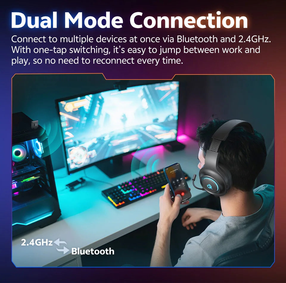 QCY Heroad V200 Gaming Headset - ShopHub