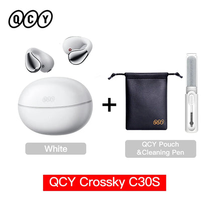 QCY C30S Open Ear Bluetooth Headphones with LDAC Wireless Technology and 40H Playtime - ShopHub
