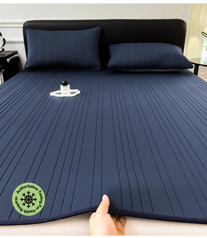 Experience Ultimate Comfort with Our Cooling Ice Silk Bed Mat - Perfect for Summer Nights!