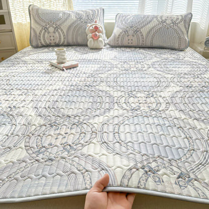 Stay Cool and Comfortable All Summer with Our Premium Cooling Silk Bed Mat Set
