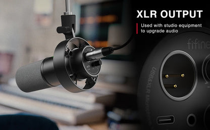 FIFINE Dynamic USB Microphone – Elevate Your Recording Experience
