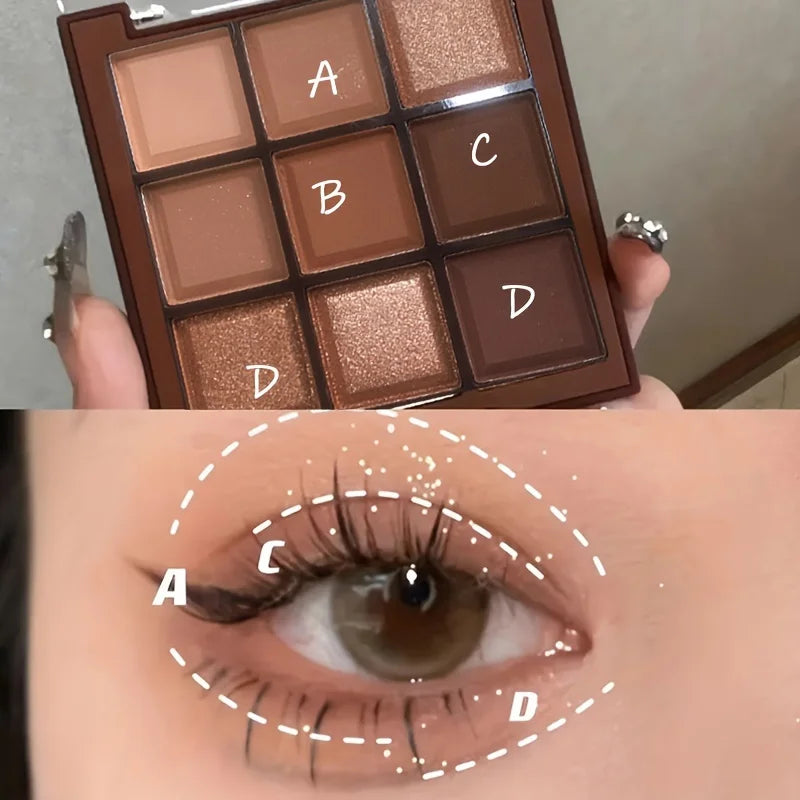 Mocha Chocolate 9 Colour Eyeshadow