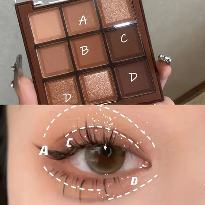 Mocha Chocolate 9 Colour Eyeshadow