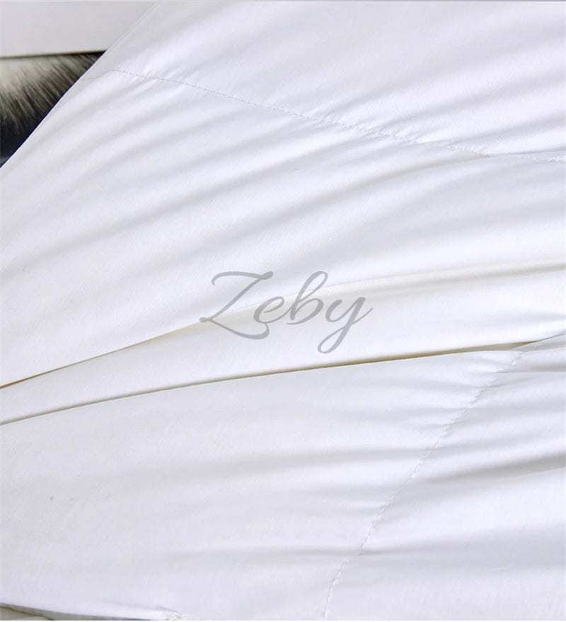 Luxurious White Goose Down Quilt for Ultimate Comfort and Warmth
