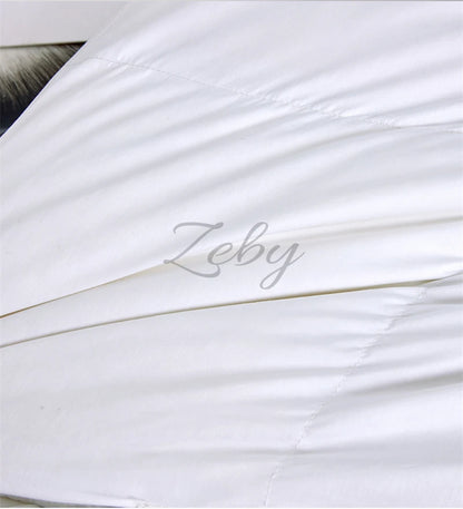 Luxurious White Goose Down Quilt for Ultimate Comfort and Warmth