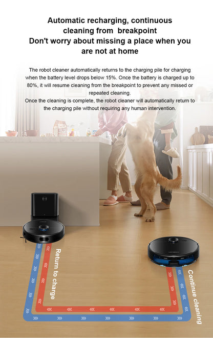 Liectroux M70 Pro robot vacuum cleaner and mop on hardwood floor, showing sleek design and modern features of the robot vacuum.