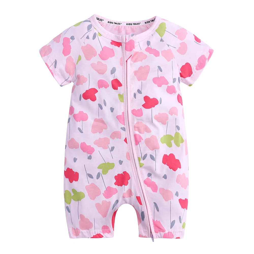 Kids Tales Sunshine Stories Cotton-Blend Printed Romper