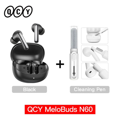 Immerse Yourself with QCY Melobuds N60 Wireless Earphones - Dual Driver, Hi-Res Audio with ANC