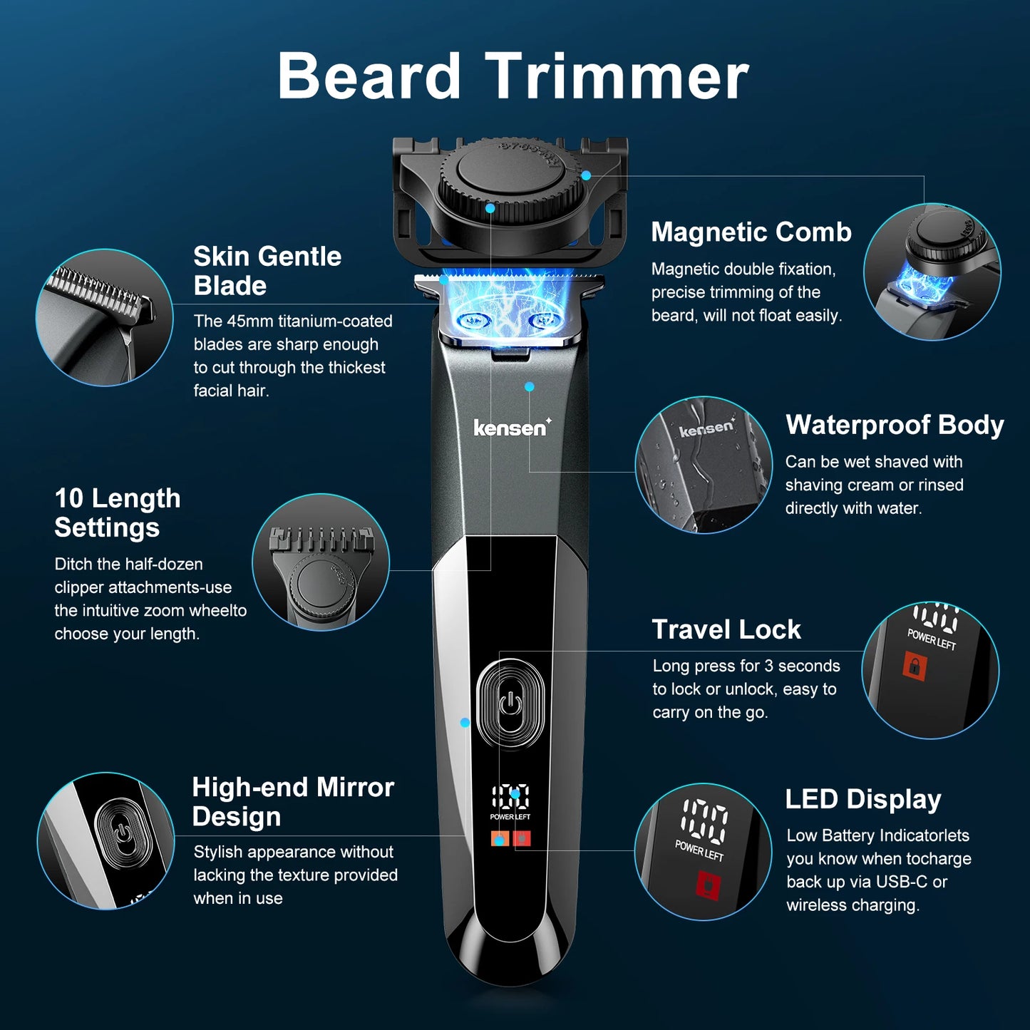 Kensen S25 Electric Body Hair Trimmer
