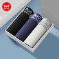 MiiOW 3Pcs Soft Cotton Men Underwear Boxershorts 10A Antibacterial Crotch Men's Panties Breathable Underpants Man Boxer Briefs