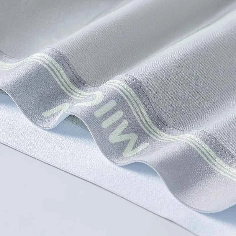 MiiOW 40S Combed Cotton Men Underwear Boxers 7A Antibacterial Crotch Men's Panties Softer Breathable Man Boxershorts Underpants