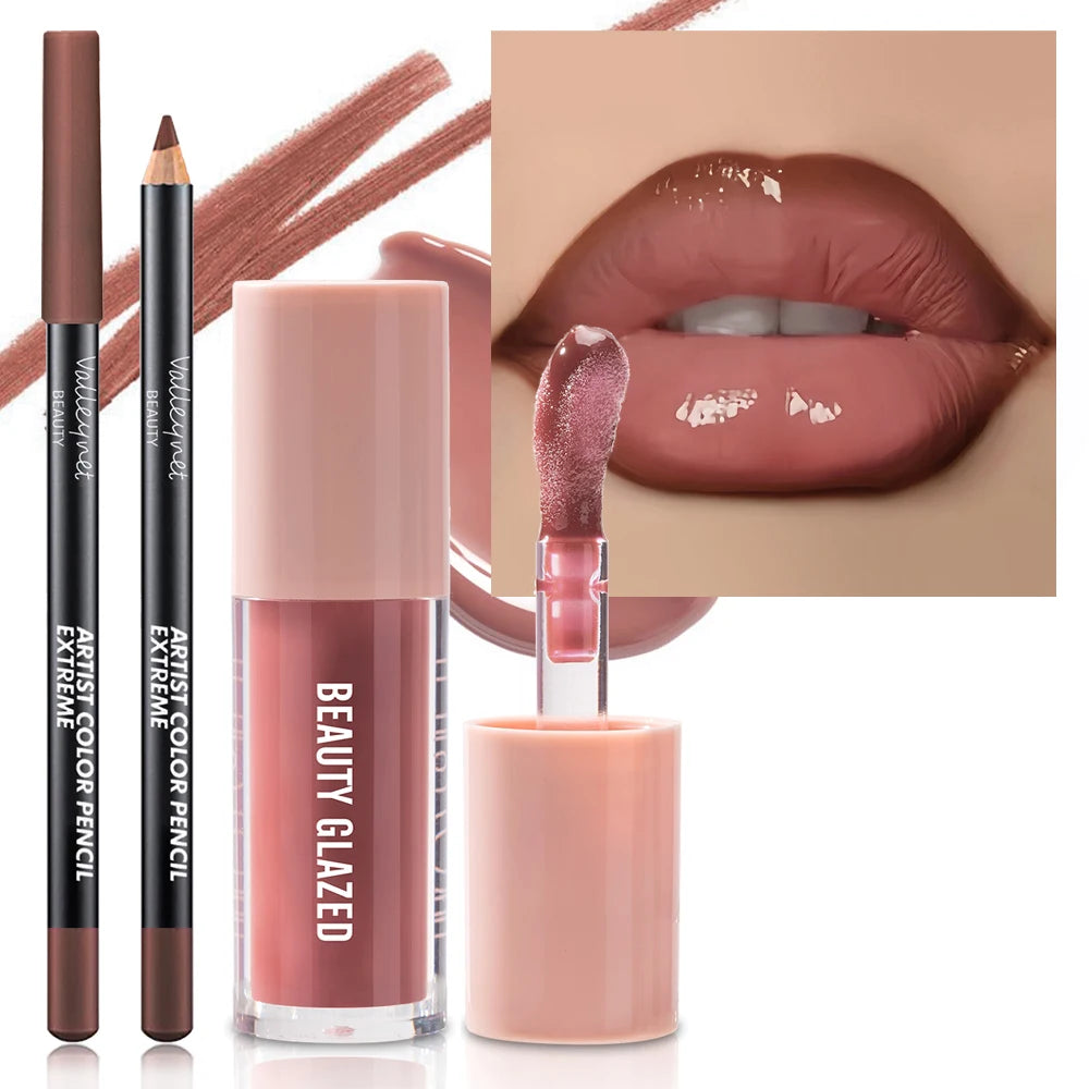 2pcs/Set Velvet Texture Lip Makeup
