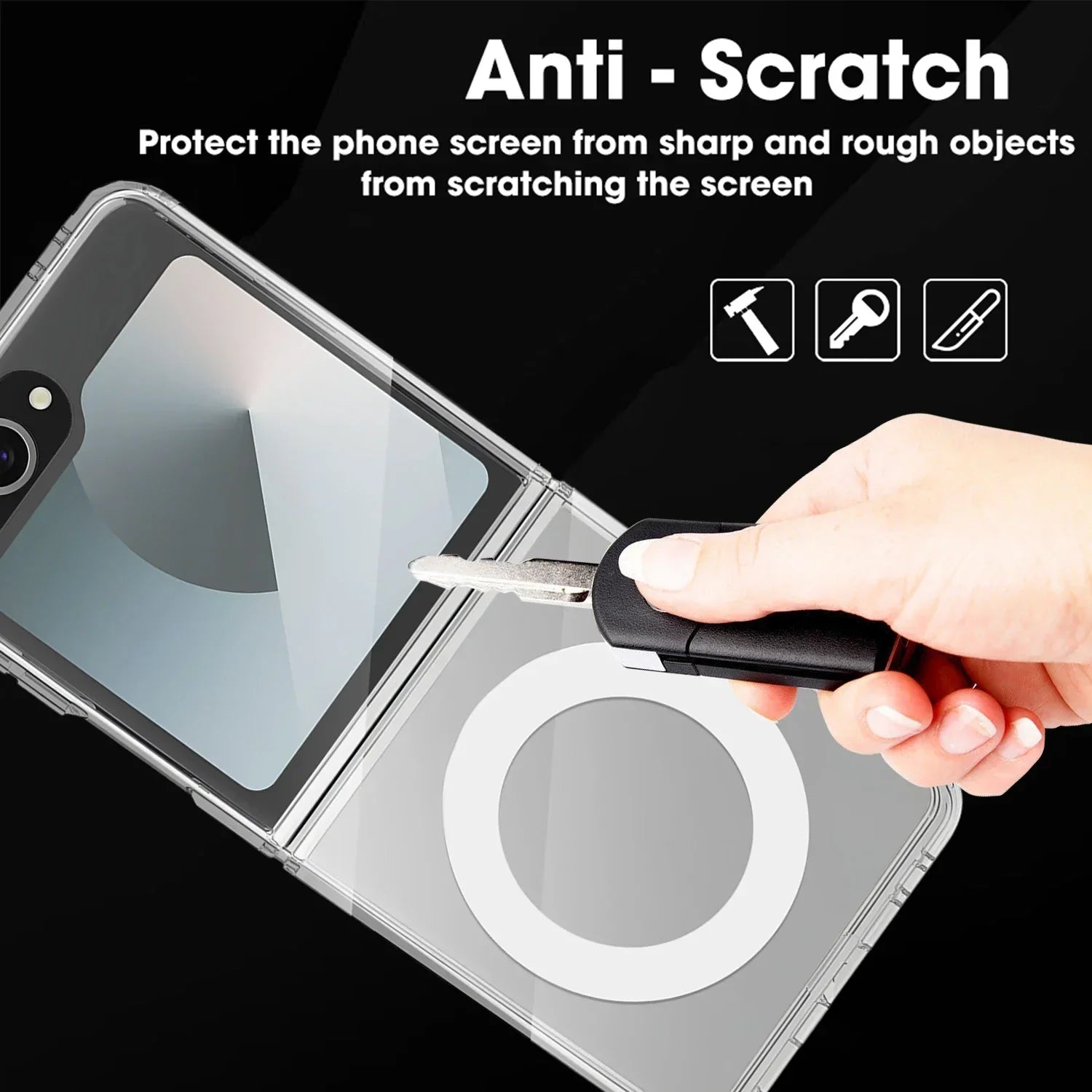 Transparent Magsafe Case for the Samsung Galaxy Z Flip7 (2 types of variant available) Habicare