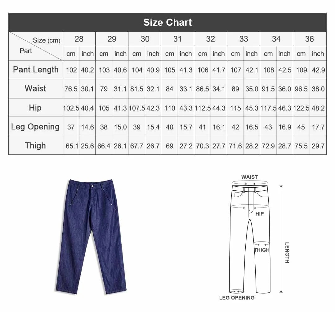 Maden Men's Vintage Denim Jeans