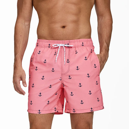 Men's polyester boardshorts with breathable mesh liner, quick-drying fabric, suitable for gym and beach, by ShopHub NZ.