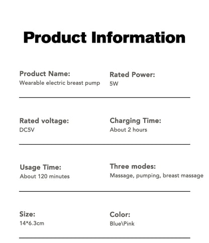 MAMIJOY Portable Double-sided Wearable Smart Breast Pump