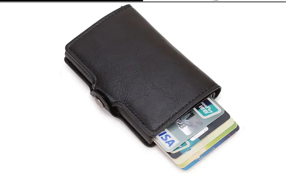Carbon Fiber Rfid Credit Card Holder Men Wallets Storage Money Bag Hand Purse Small Mini Slim Wallets Carteira Masculina