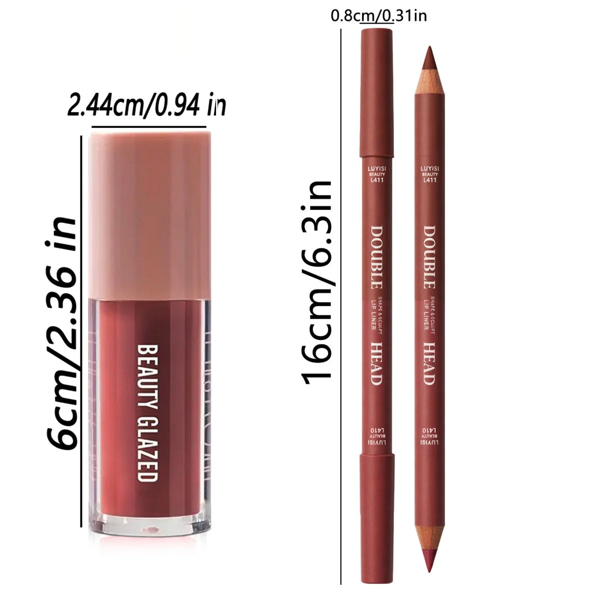 2pcs/Set Lip Makeup Set