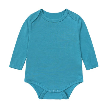 Kids Tales Little Calm Bamboo-Blend Long-Sleeve Baby Romper