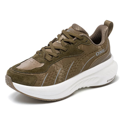 ONEMIX Black Leather Training Running Shoes