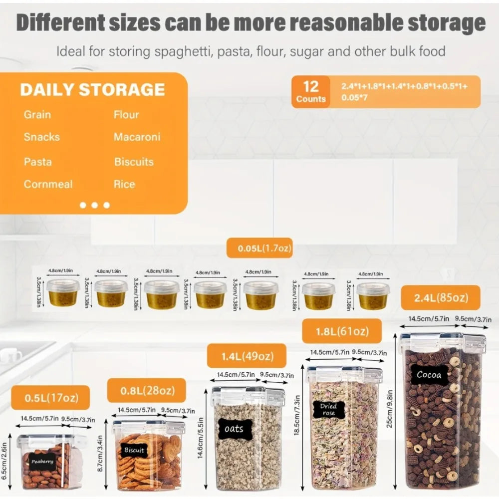 12-Piece Food Storage Containers with Lids - ShopHub
