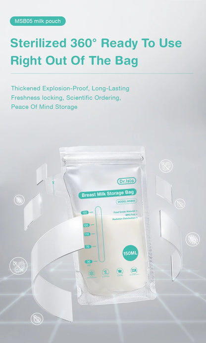 Dr.Isla Breast Milk Storage Bag 10/30Pcs 150/250ML Disposable