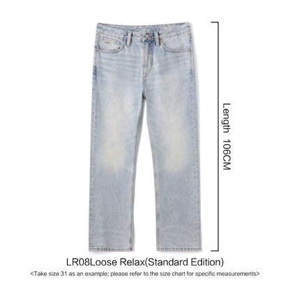 SIMWOOD Loose Relax 13.5oz Heavyweight Washed Vintage Jeans
