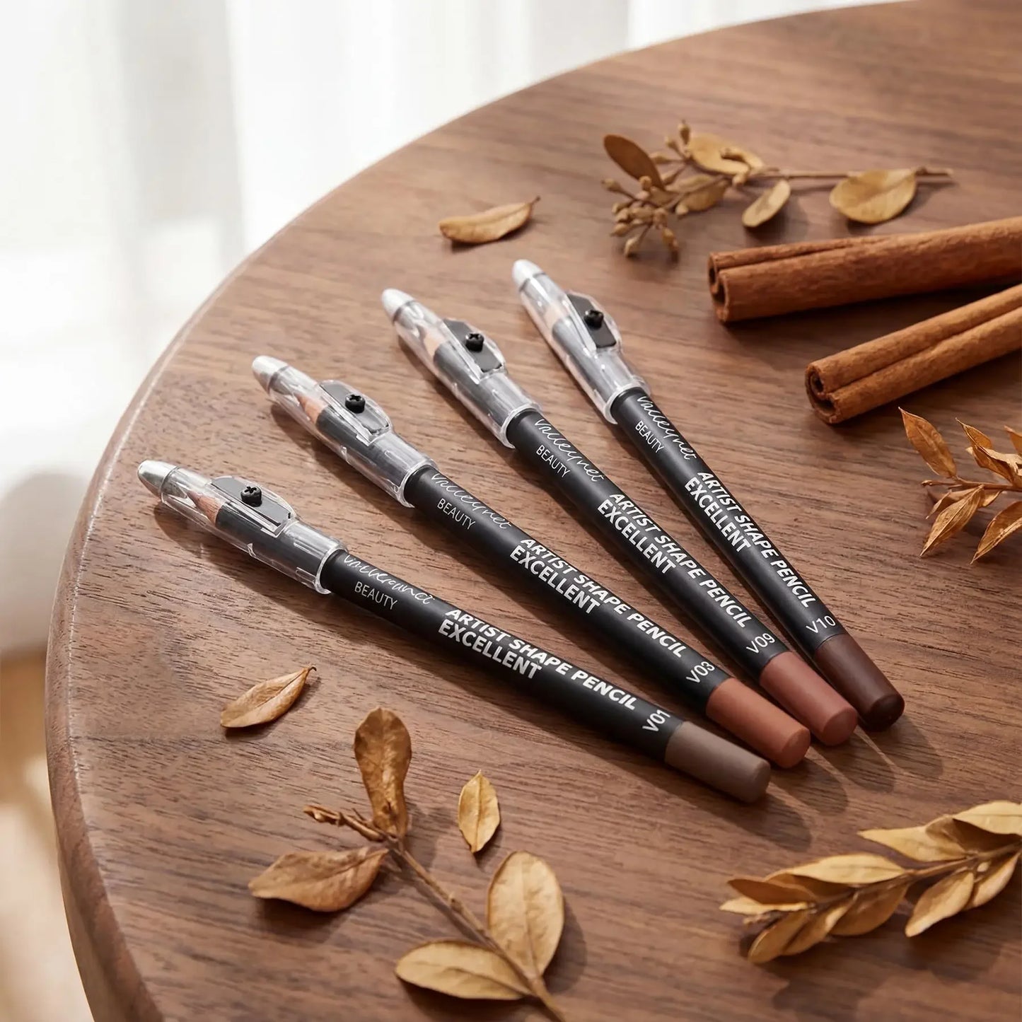4 Piece Brown Shades Lip Liner Set