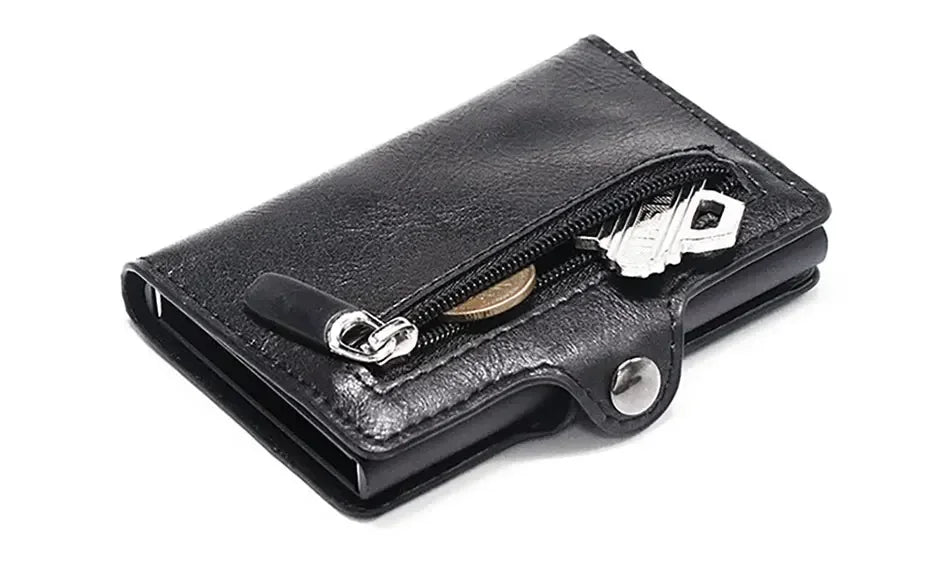 Carbon Fiber Rfid Credit Card Holder Men Wallets Storage Money Bag Hand Purse Small Mini Slim Wallets Carteira Masculina