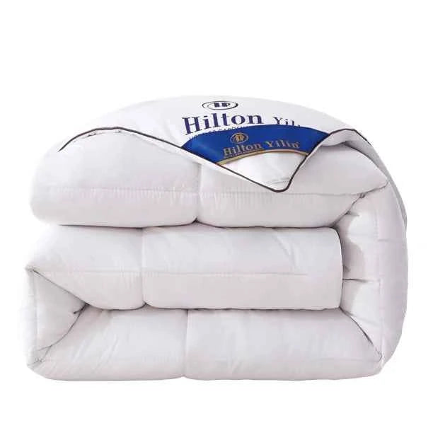 Hilton Hotel down Feather Comforter Thick Warm Home Use Spring Autumn Bedding Universal Dormitory Single Double Core Fiber