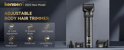 Kensen S29 Hair Trimmer for Men 2 in 1 Adjustable Hair Clipper Kit