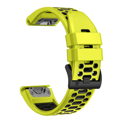 Quickfit Silicone Watch Band for a Range of Garmin Watches (22mm) (See list of models in the description) Habicare