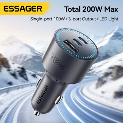 Essager 200W Quick Charge Car Charger