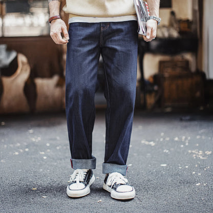 Maden Men's Vintage Selvedge Raw Denim Jeans