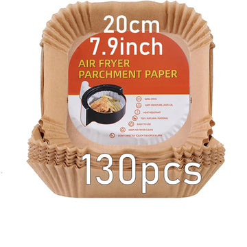 Disposable Square Air Fryer Molds, 20cm & 23cm