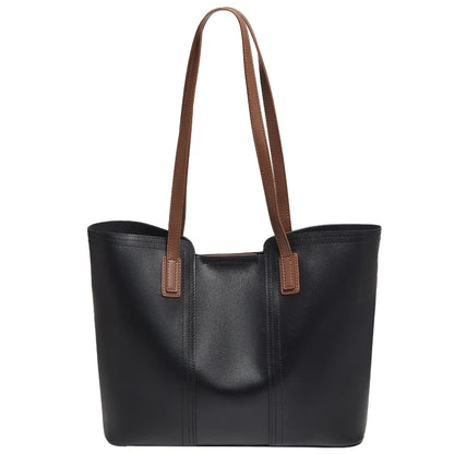FOXER Soft Leather Handbag Women's Shoulder Bag Cowhide Leather Female Tote Bag Commute Large Capacity Luxury Bucket Bag Purse