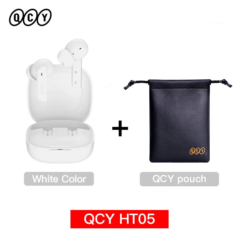 QCY HT05 ANC Wireless Earbuds - TWS Bluetooth 5.2 with 40dB Active Noise Cancellation and In-Ear Mics - ShopHub