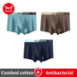 MiiOW Men's Antibacterial Underwear 3Pcs Cotton Boxers - ShopHub