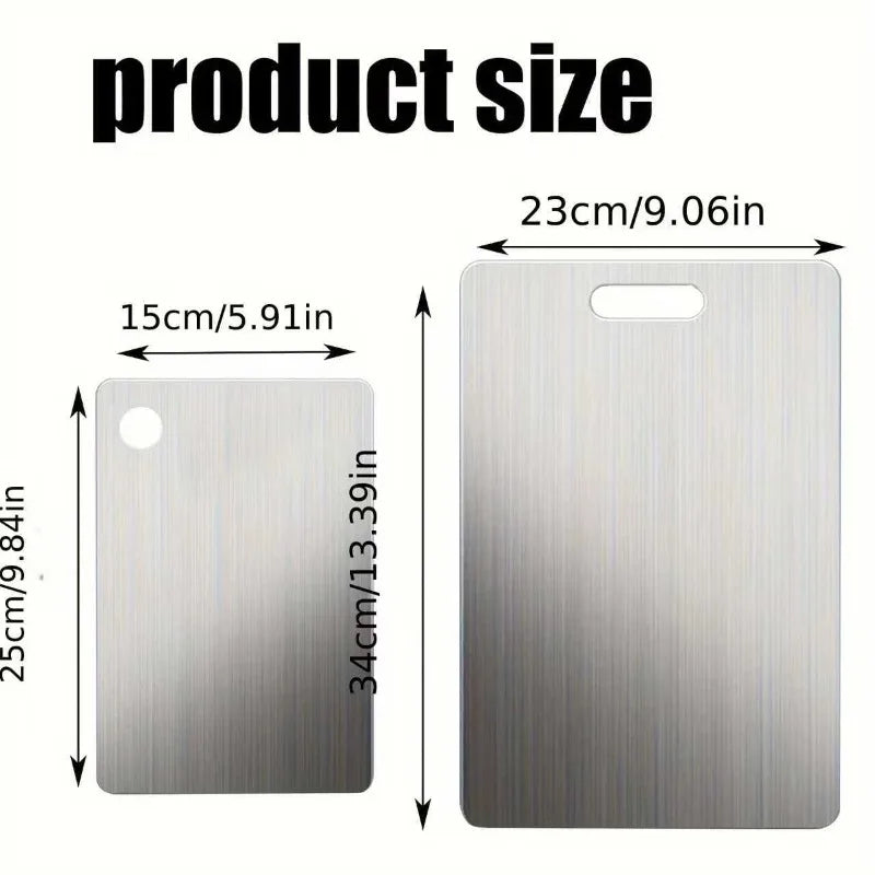 2pcs Stainless Steel Cutting Board Set - ShopHub
