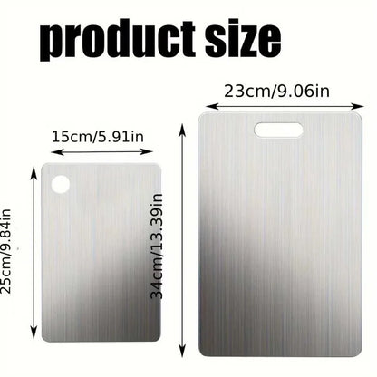 2pcs Stainless Steel Cutting Board Set - ShopHub