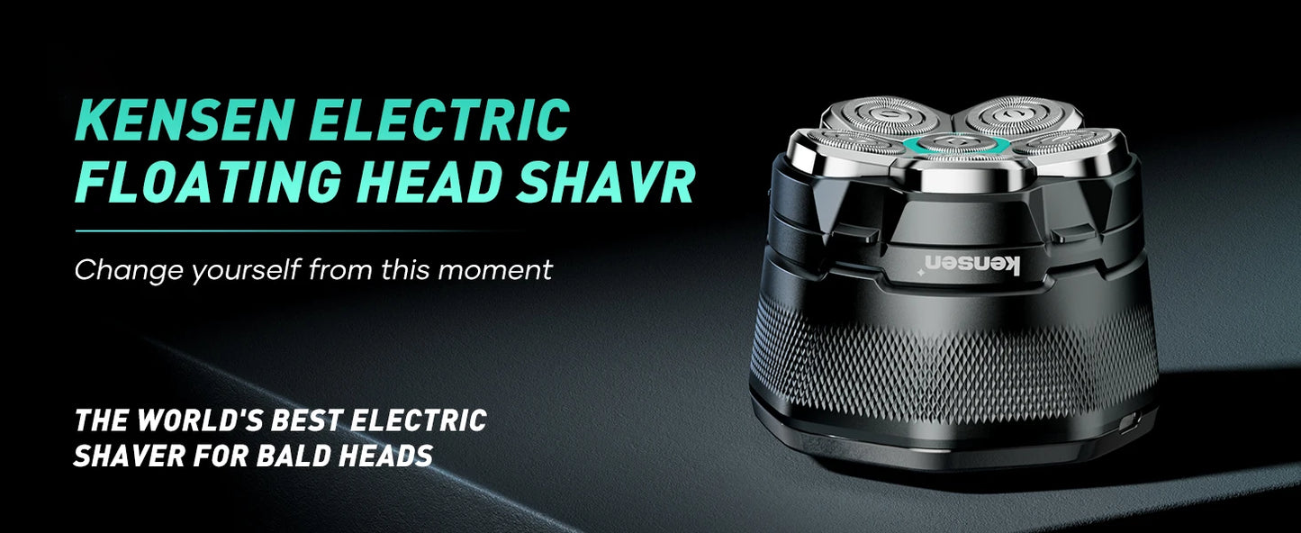 Replaceable blade for S15 head shaver by ShopHub NZ, showing a close-up of the razor blade refill with sharp edges and packaging.