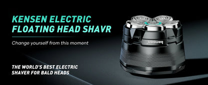 Replaceable blade for S15 head shaver by ShopHub NZ, showing a close-up of the razor blade refill with sharp edges and packaging.