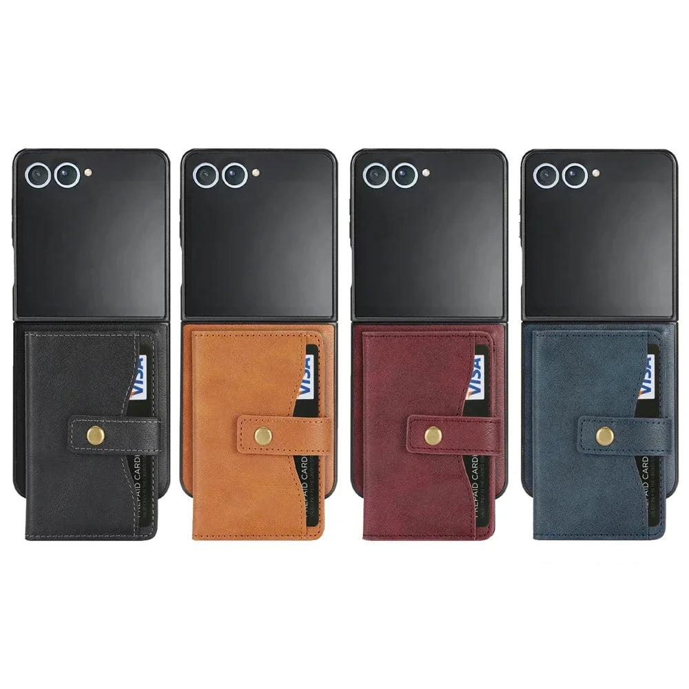 Wallet Leather Case for the Samsung Galaxy Z Flip7 (4 colours available) Habicare