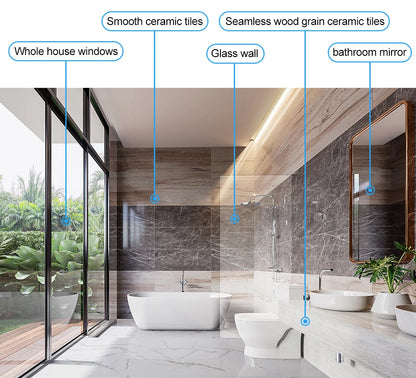 ABIR WD8 Robot Window Cleaner from ShopHub NZ cleaning glass with its sleek design and compact form.
