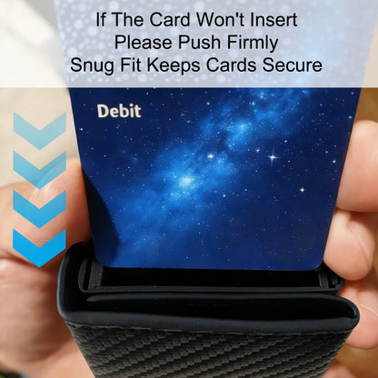 Rfid Credit Card Holder Mens Wallet Luxury Brand Bank Cardholder Cass Carbon Fiber Minimalist Walet Purse Smart Wallets for Men