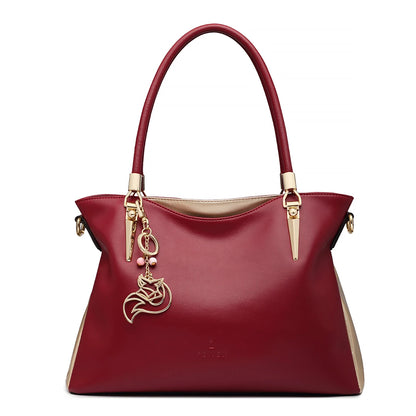 FOXER New Elegant Shoulder Bag for Women Luxury Designer Handbags Cowhide Leather Female Messenger Crossbody Bag Purse