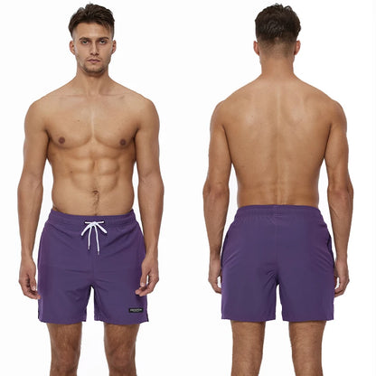 Men's classic polyester board shorts by ShopHub NZ, featuring a stylish design and comfortable fit for beach or poolside wear.