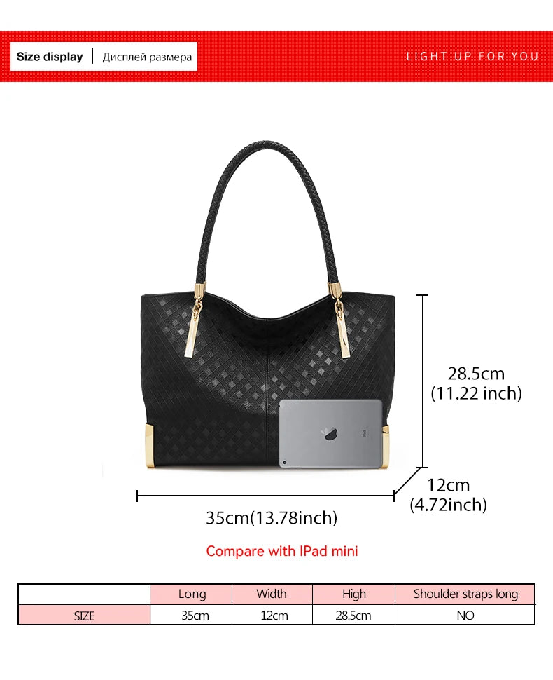 FOXER Genuine Leather Lady's Handbag Elegant Luxury Design Women Shoulder Bag Large Capacity Tote Bag Best Gift for Mom,Wife