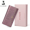 FOXER Women's Split Leather Long Wallet